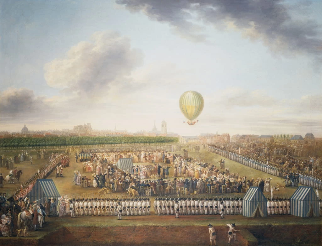 14° Esperienza di Jean - Pierre Blanchard e Chevalier Lepinard con la mongolfiera, Musée de L'Hospice Comtesse (Museum of Ethnography and Folklore), Lille